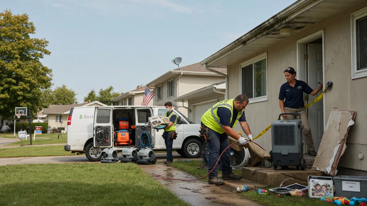 Water Damage Restoration in Amlin, OH near me
